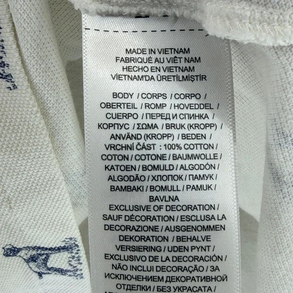 Polo Ralph Lauren Mens XXL White Pointer Dog Print‎ Classic Fit Polo Shirt